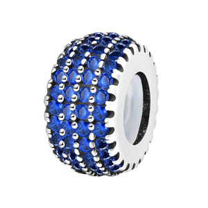 925 Sterling silver round charm bead