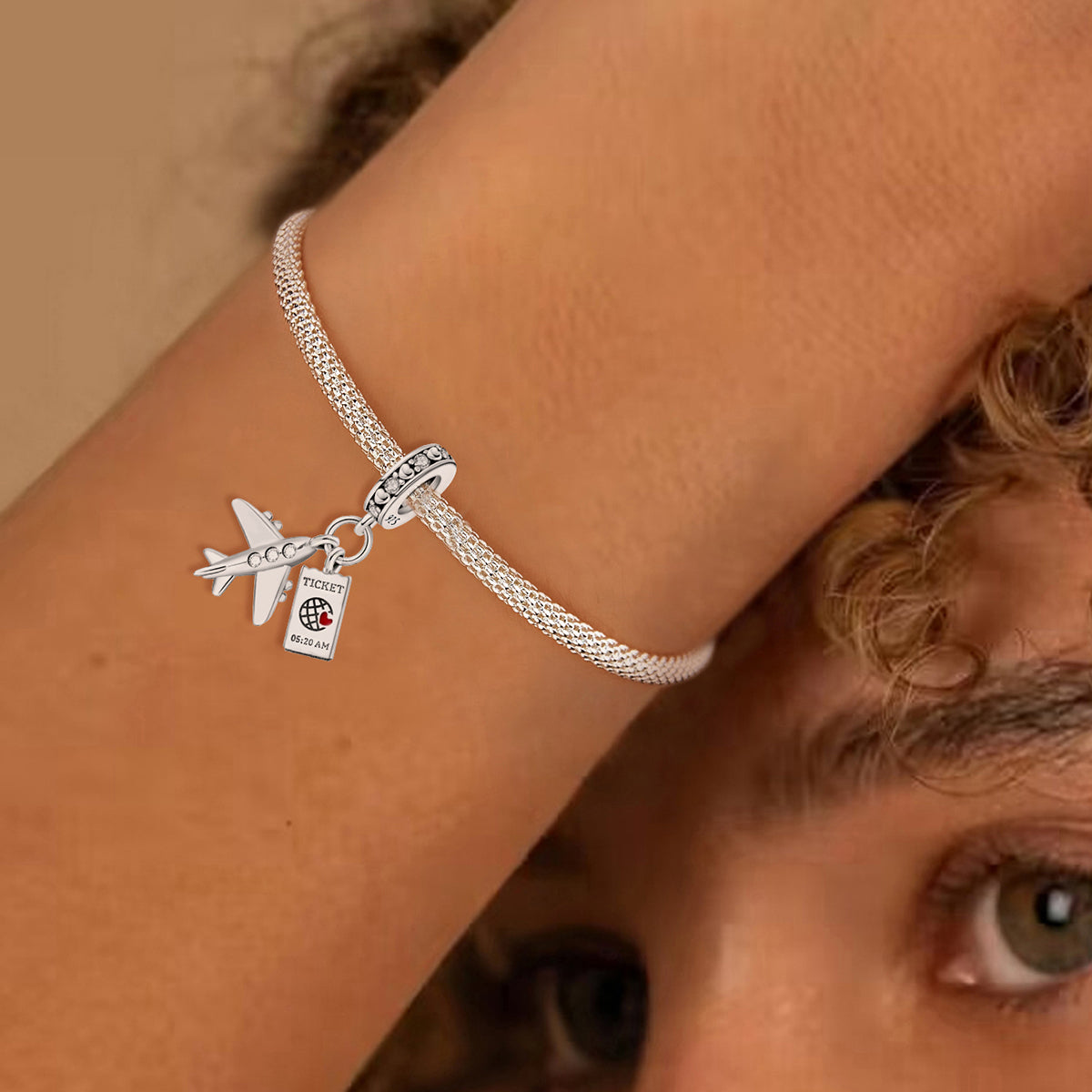 925 Sterling silver charm bead