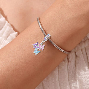 925 Sterling silver butterfly charm bead
