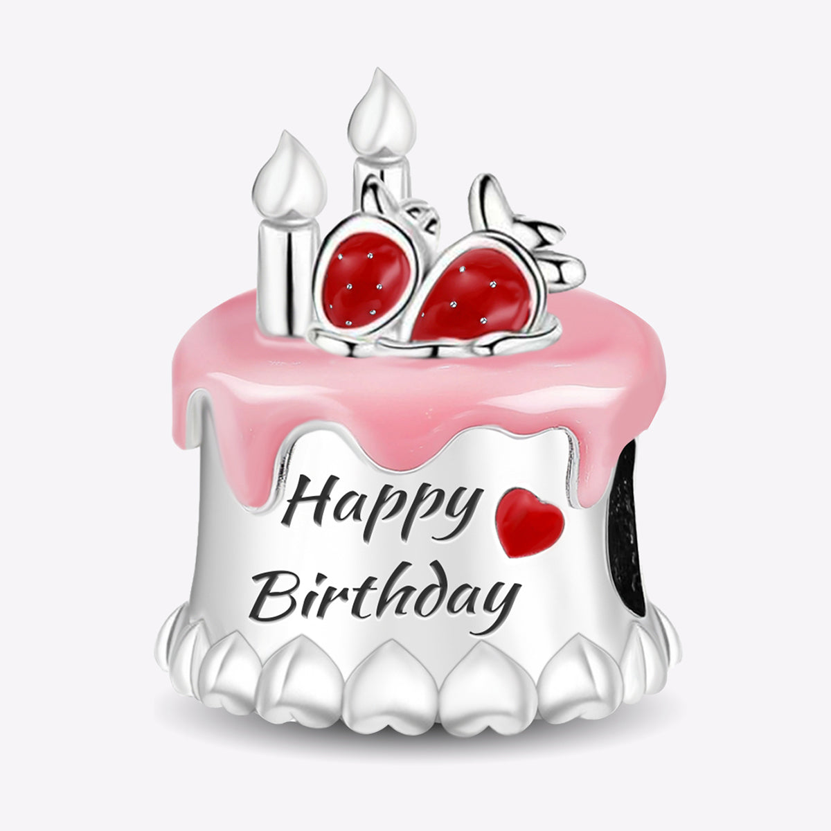 925 Sterling silver cake charm bead