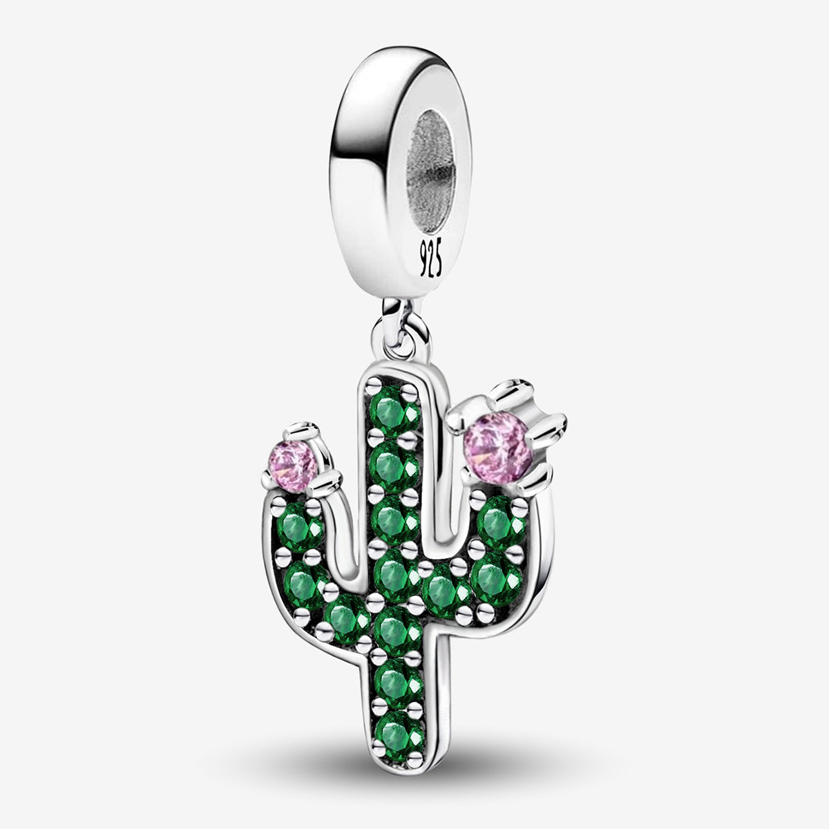 925 Sterling silver cactus bead