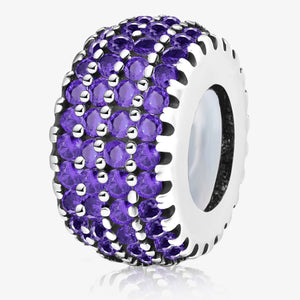 925 Sterling silver round charm bead