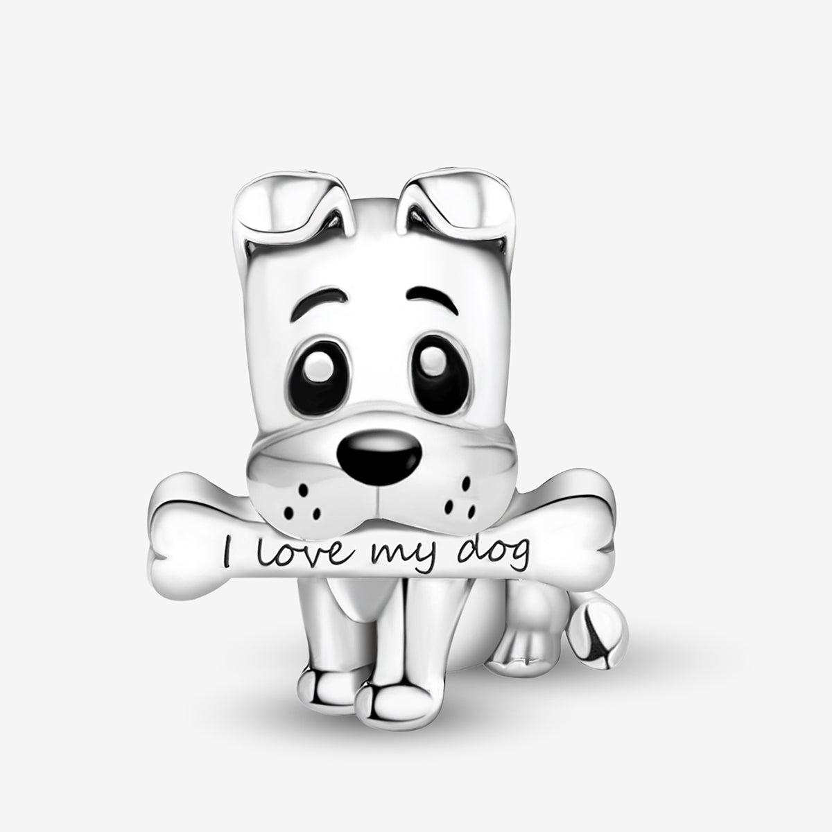 925 Sterling silver dog bead