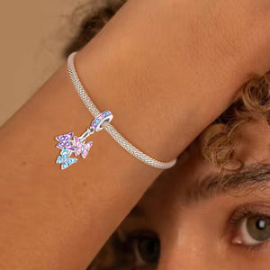 925 Sterling silver butterfly charm bead