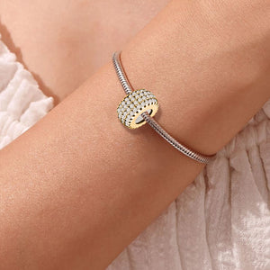 925 Sterling silver round charm bead