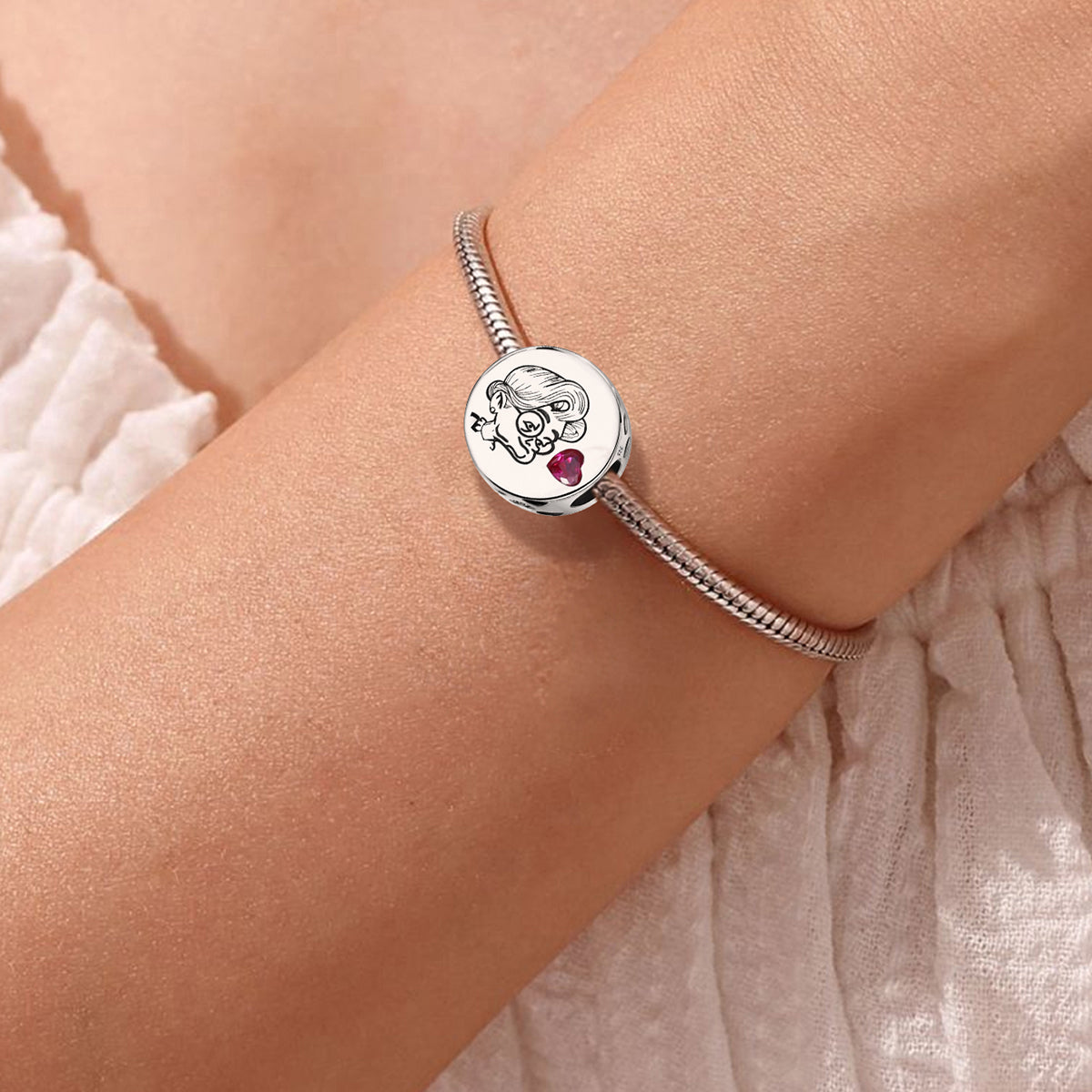 925 Sterling silver charm bead