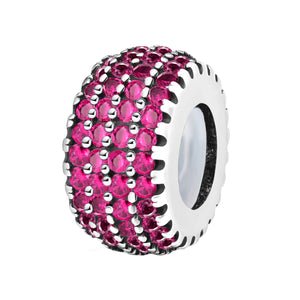 925 Sterling silver round charm bead