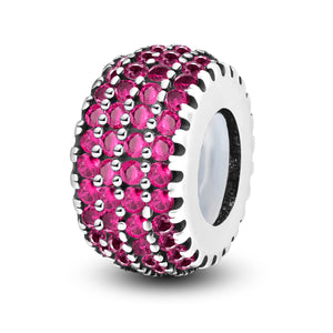 925 Sterling silver round charm bead