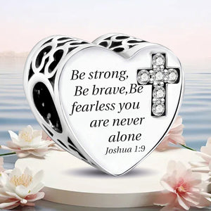 925 Sterling silver heart  charm bead