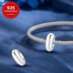 925 Sterling silver round charm bead