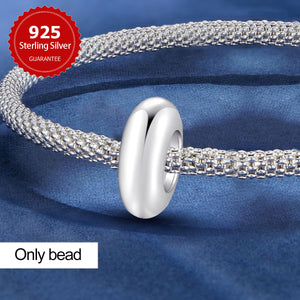 925 Sterling silver round charm bead