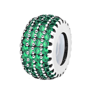 925 Sterling silver round charm bead