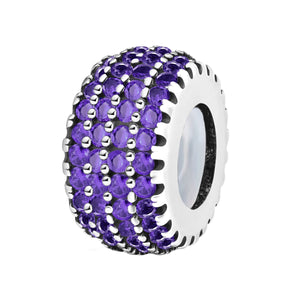 925 Sterling silver round charm bead