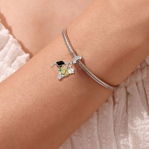 925 Sterling silver sunflower charm bead