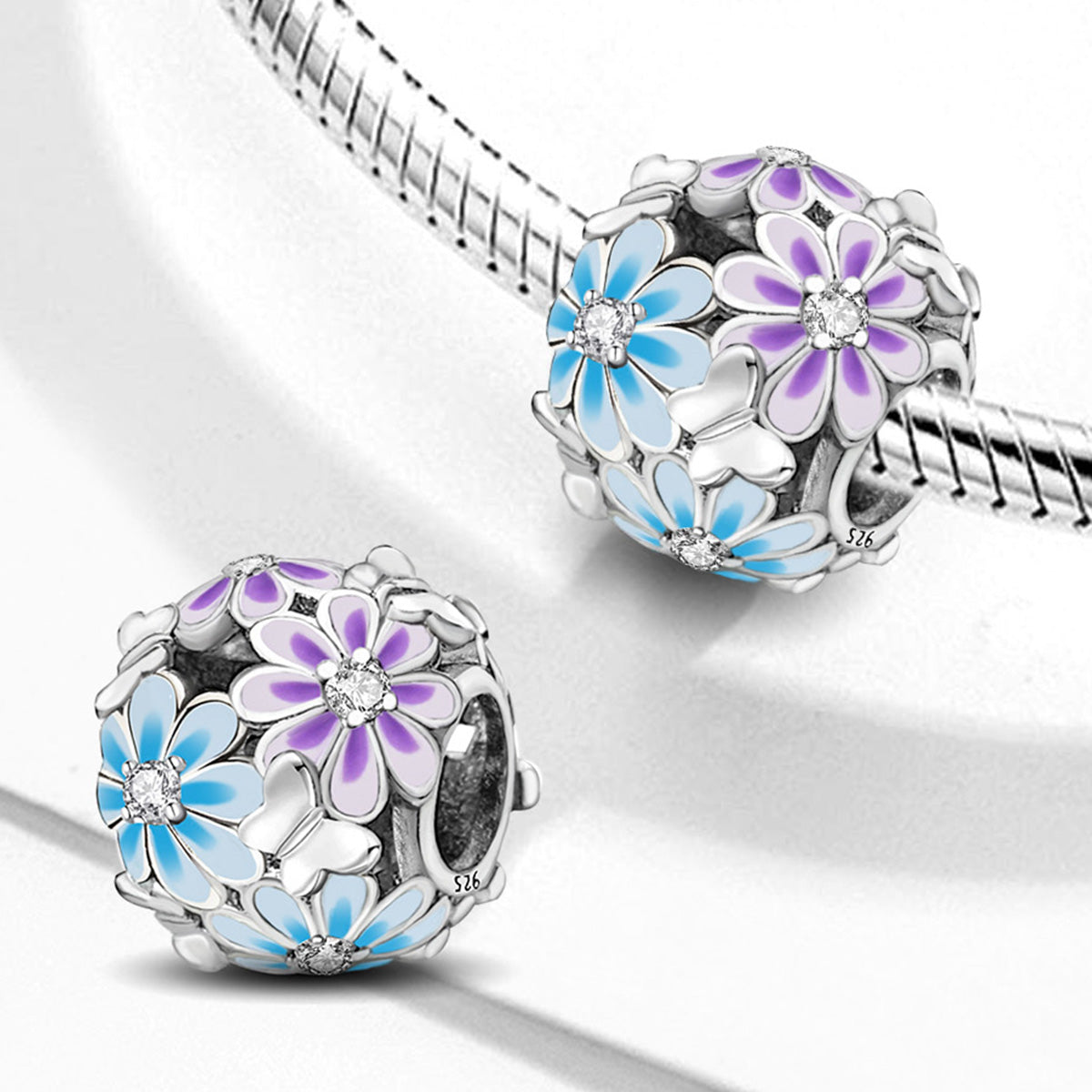 925 Sterling silver charm bead