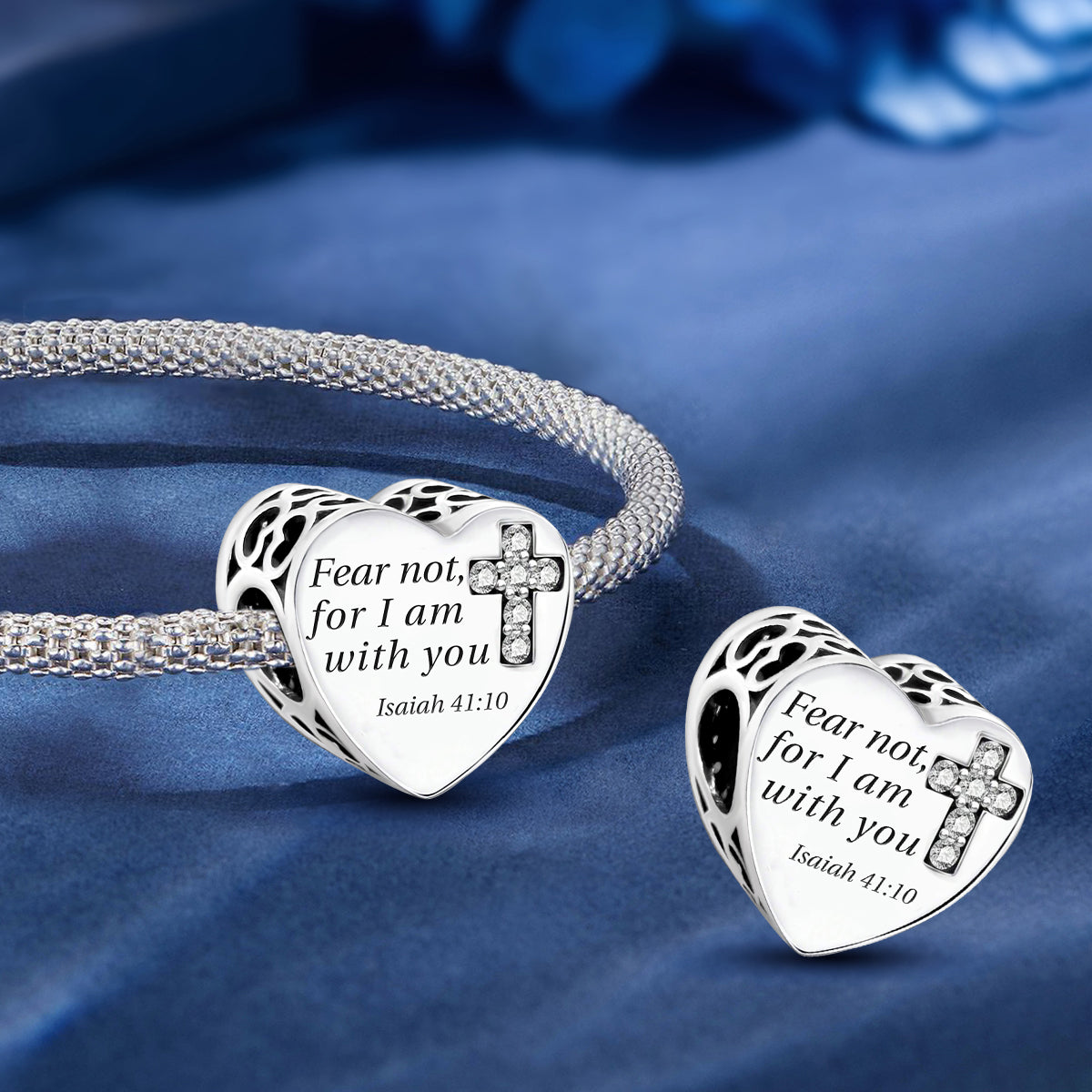 925 Sterling silver heart  charm bead