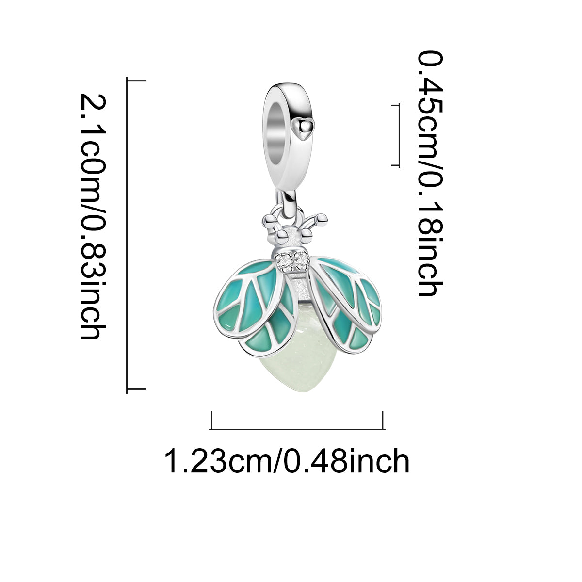 925 Sterling silver charm bead