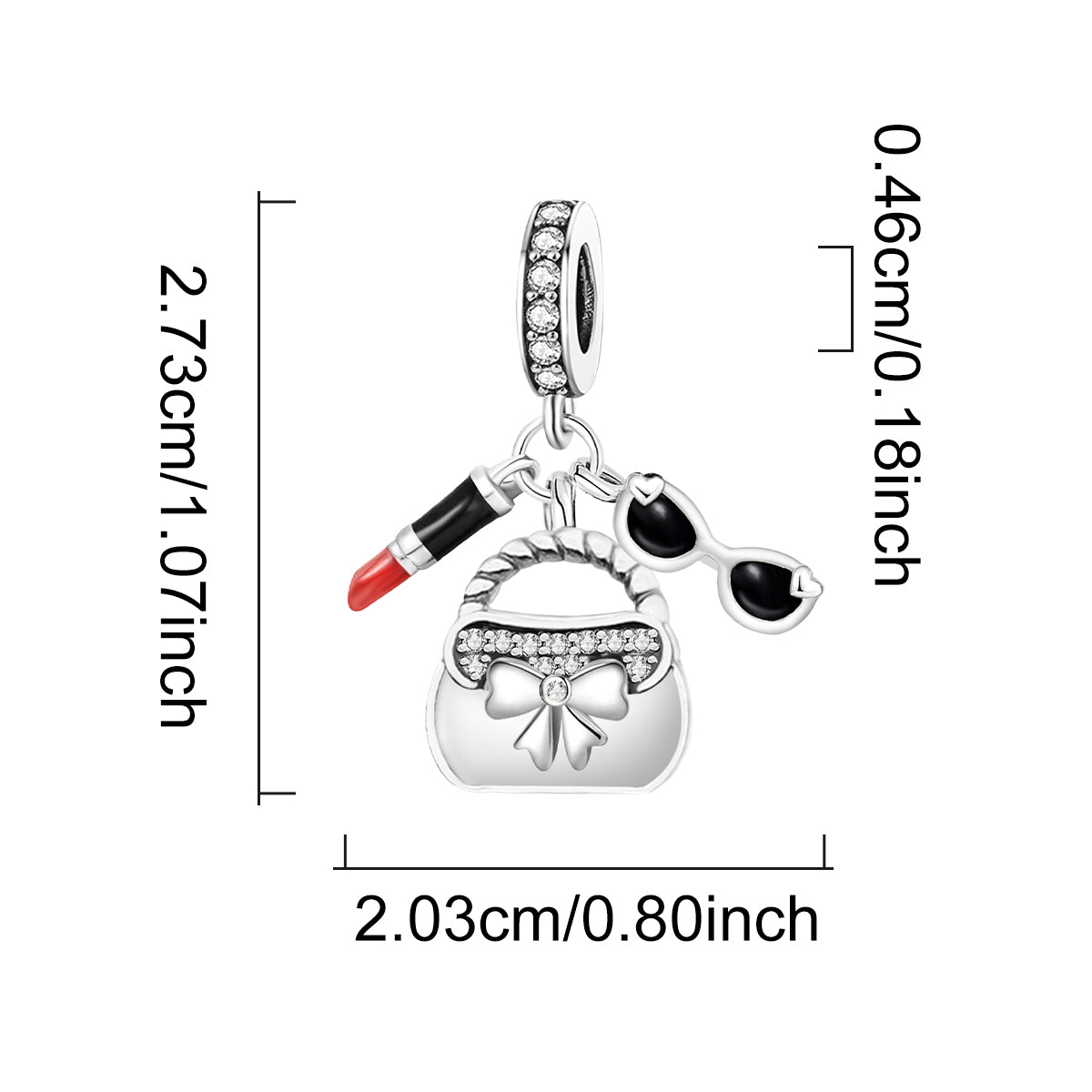 925 Sterling silver charm bead