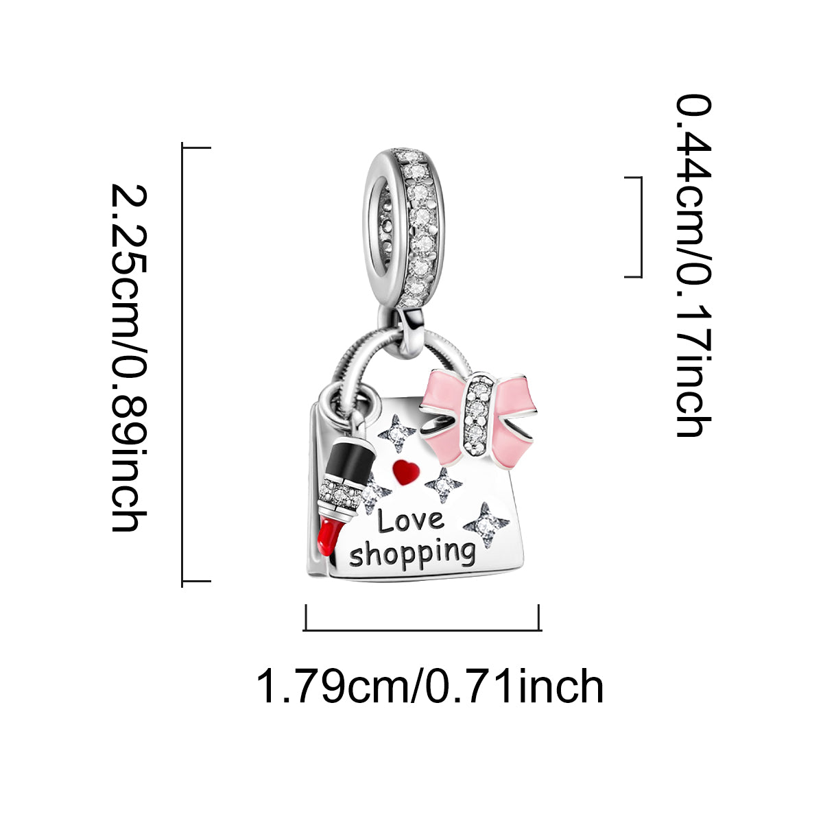 925 Sterling silver charm bead