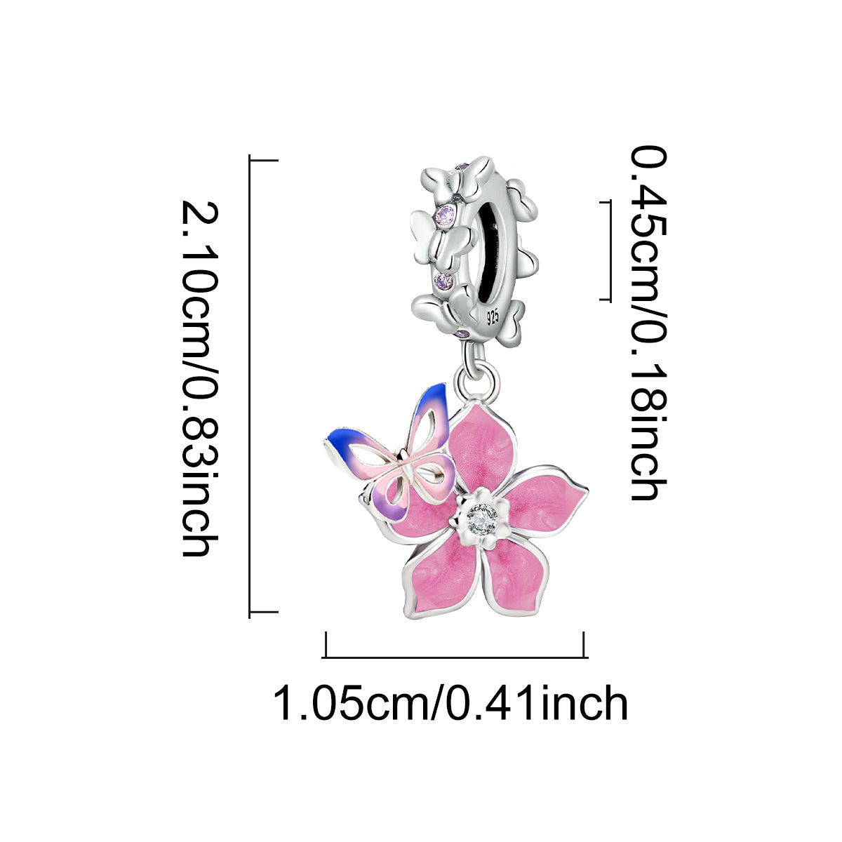 925 Sterling silver charm bead