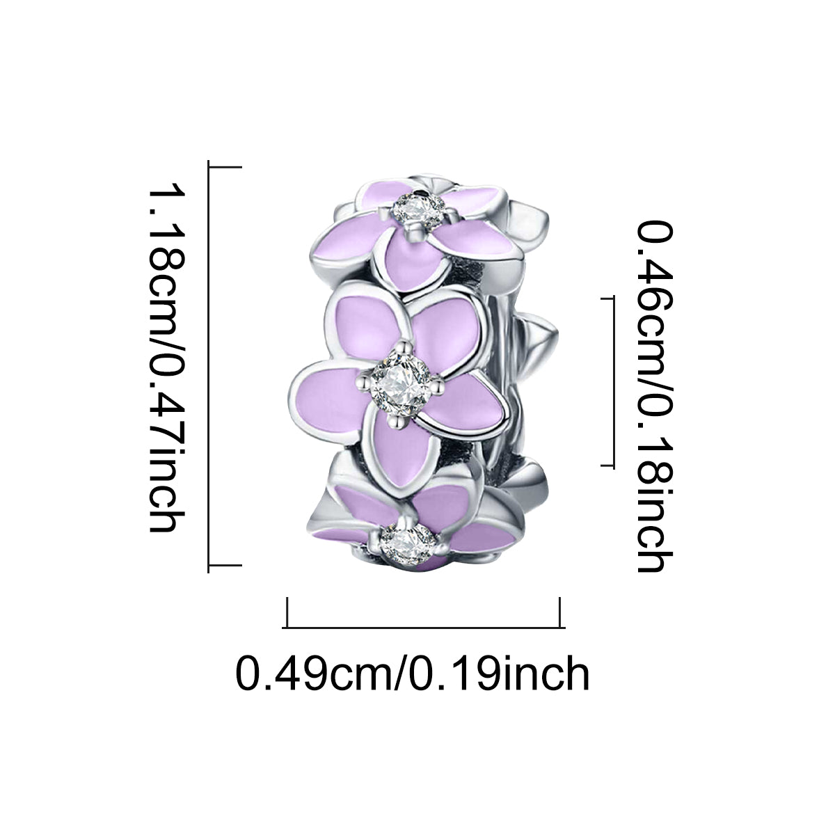 925 Sterling silver bead