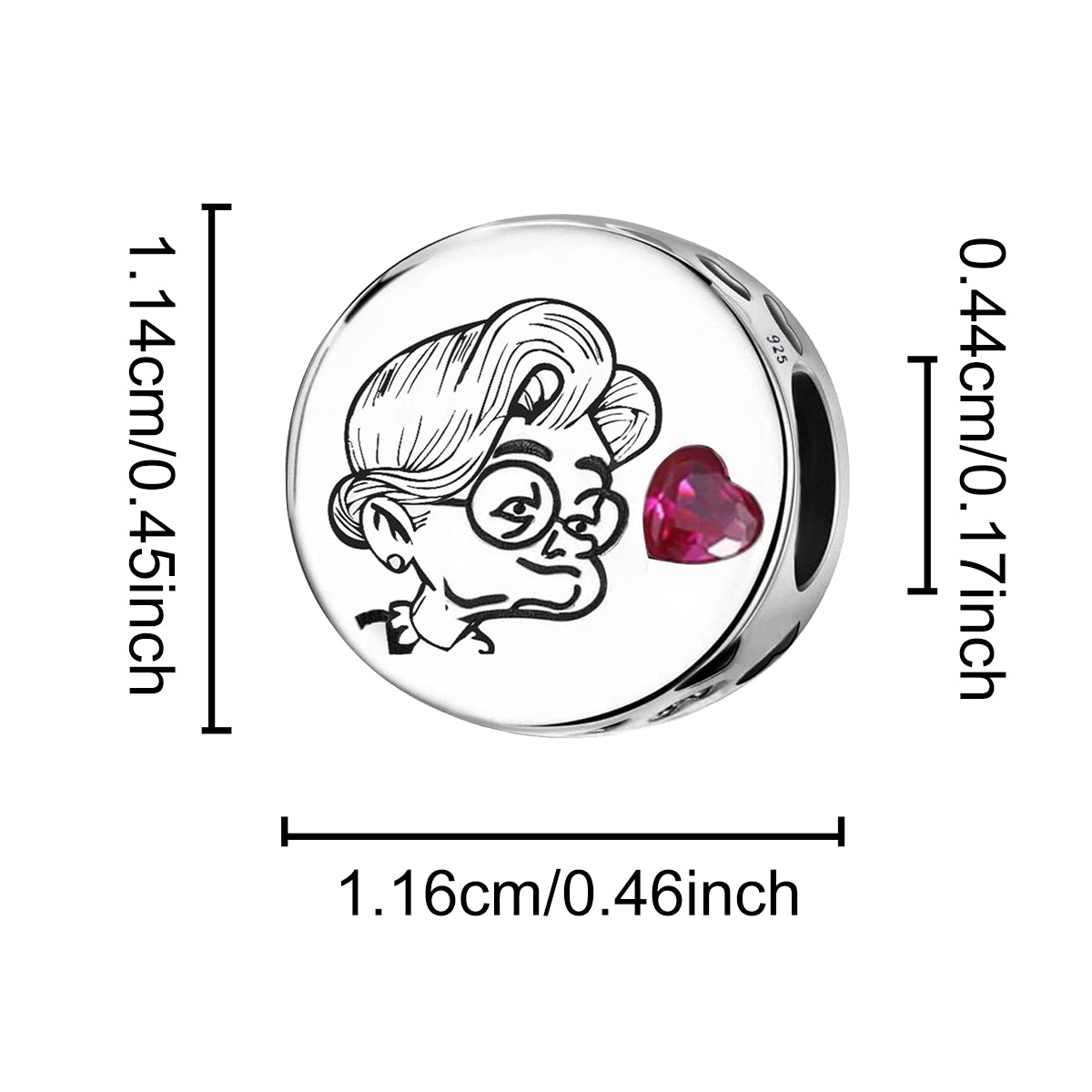 925 Sterling silver charm bead