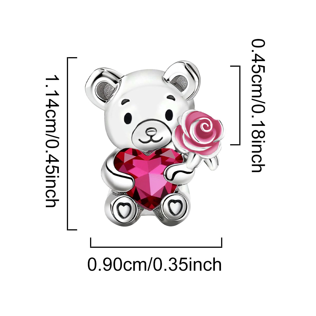 925 Sterling silver charm bead