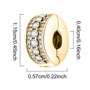 925 Sterling silver round  charm bead