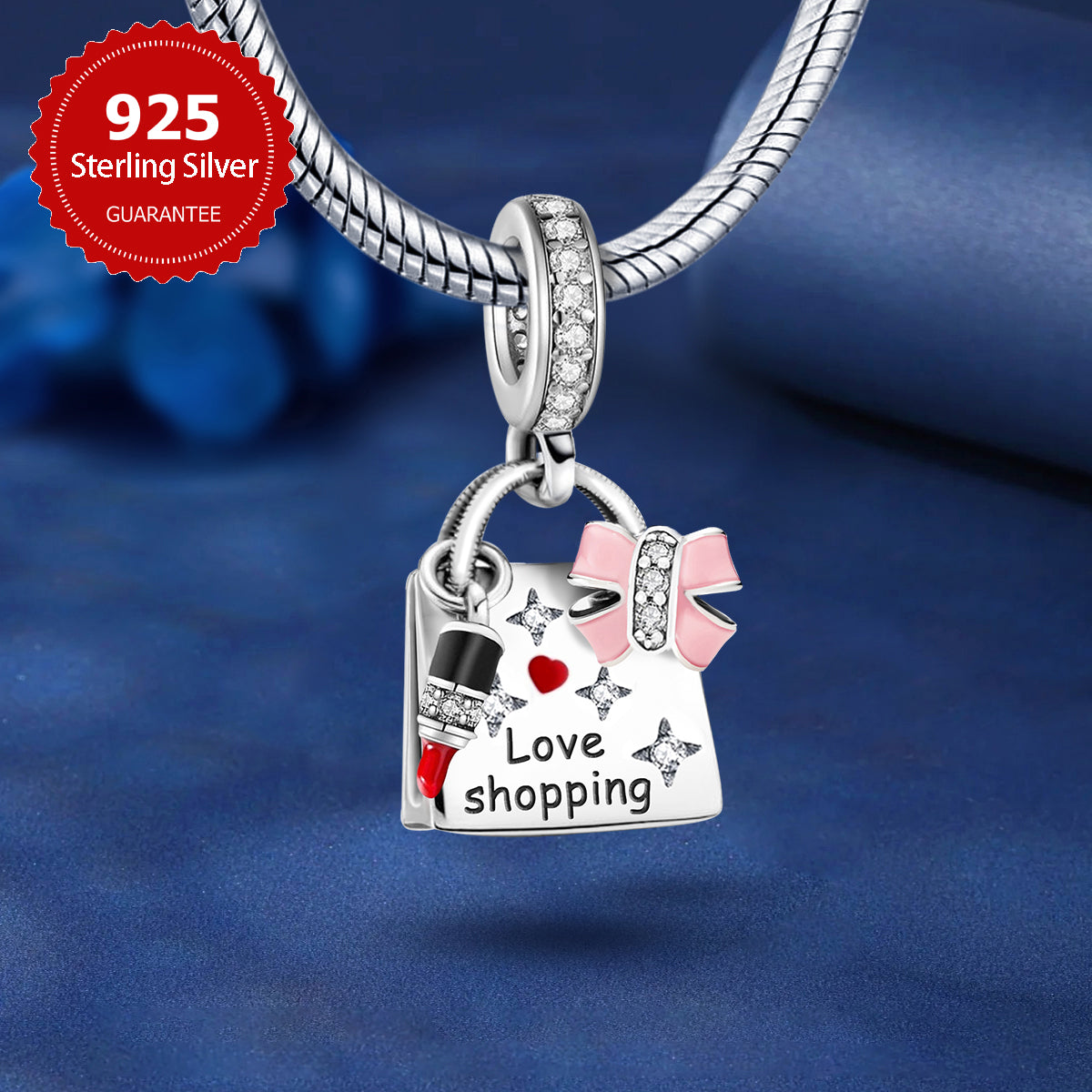 925 Sterling silver charm bead