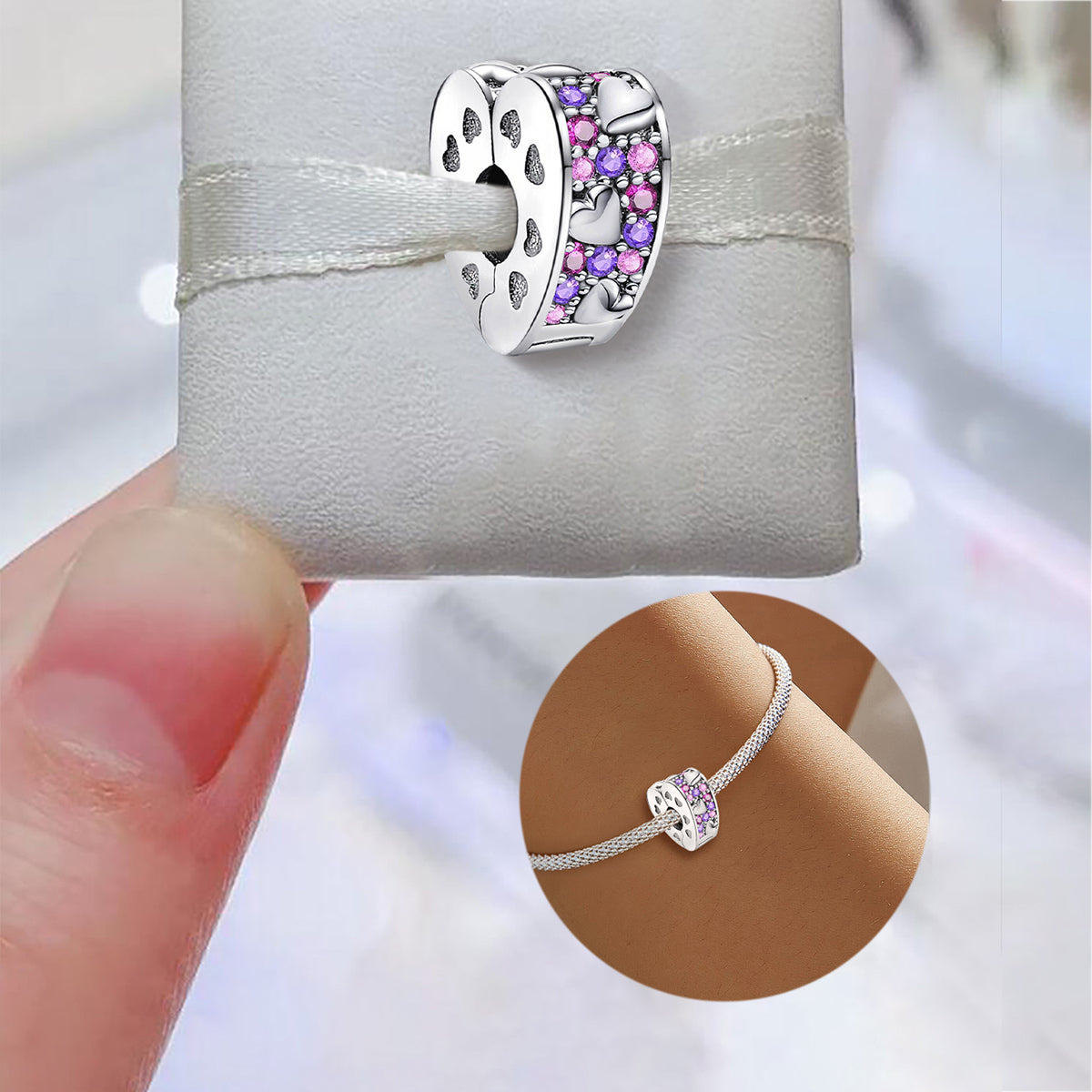 925 Sterling silver charm bead