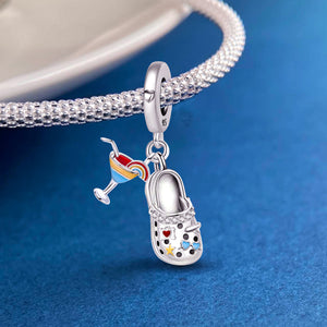 925 Sterling silver shoe charm bead