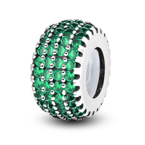 925 Sterling silver round charm bead