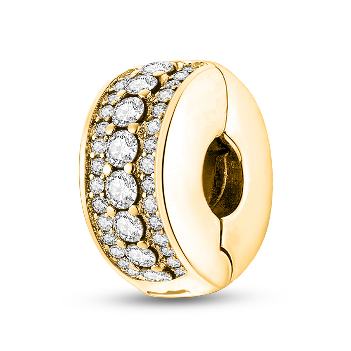 925 Sterling silver round  charm bead