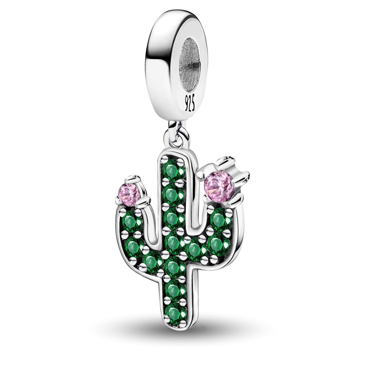 925 Sterling silver cactus bead