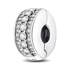 925 Sterling silver round  charm bead