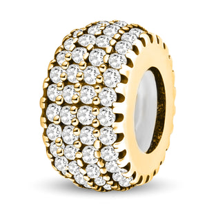 925 Sterling silver round charm bead