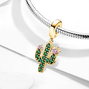 925 Sterling silver cactus bead