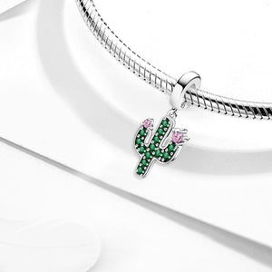 925 Sterling silver cactus bead
