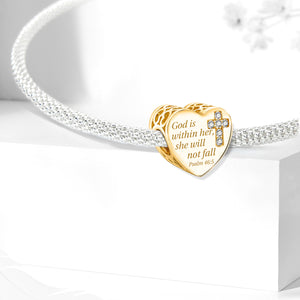 925 Sterling silver heart  charm bead