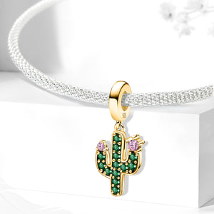 925 Sterling silver cactus bead