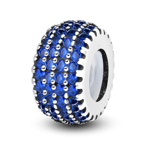 925 Sterling silver round charm bead