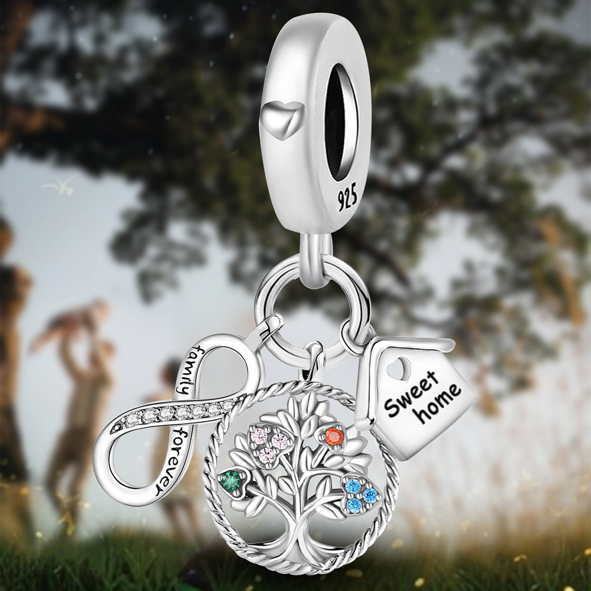 925 Sterling silver charm bead