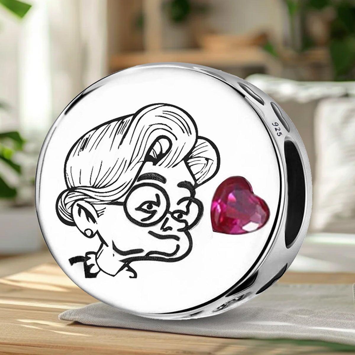 925 Sterling silver charm bead