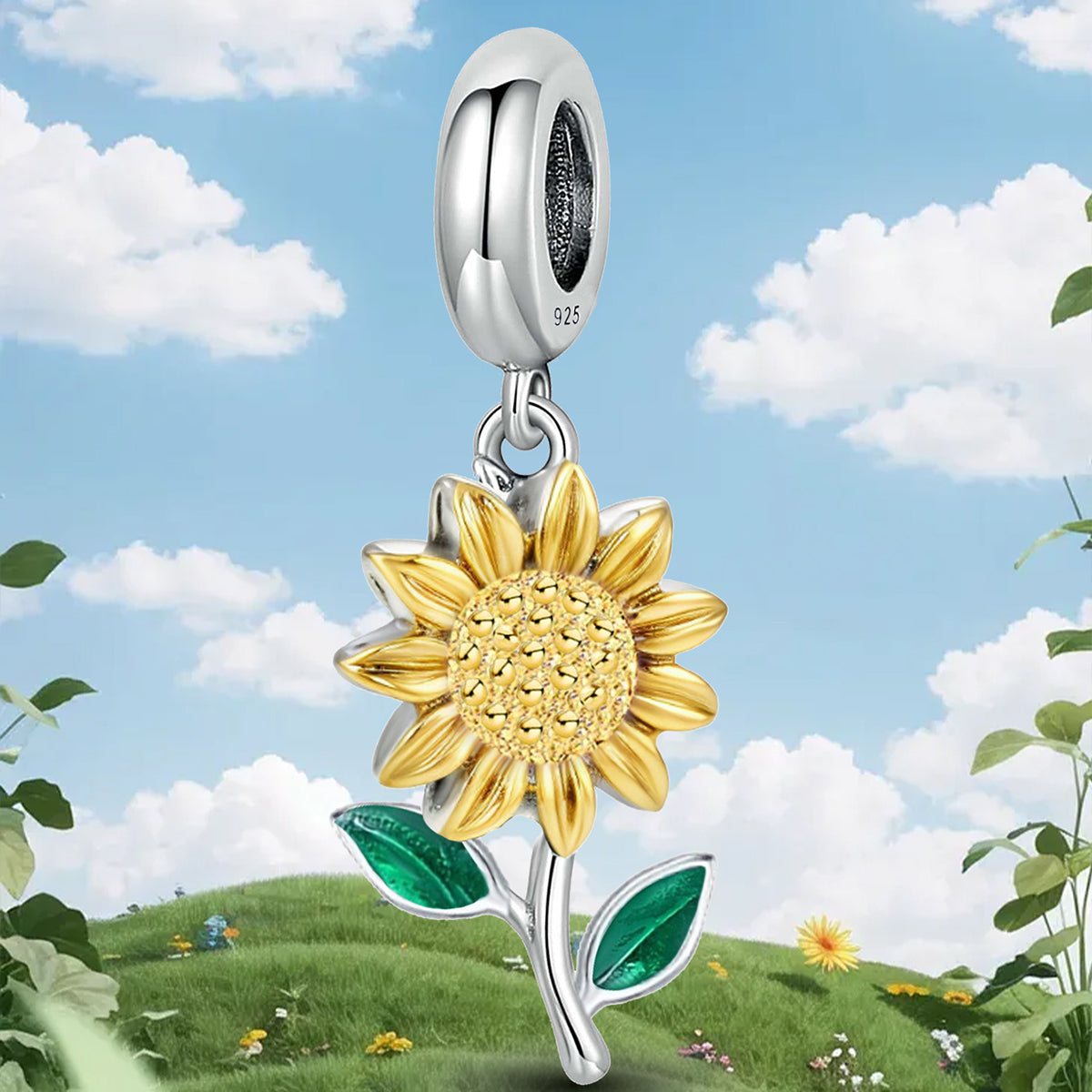 925 Sterling silver charm bead