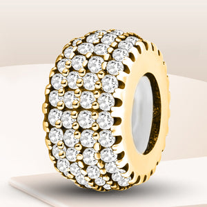 925 Sterling silver round charm bead