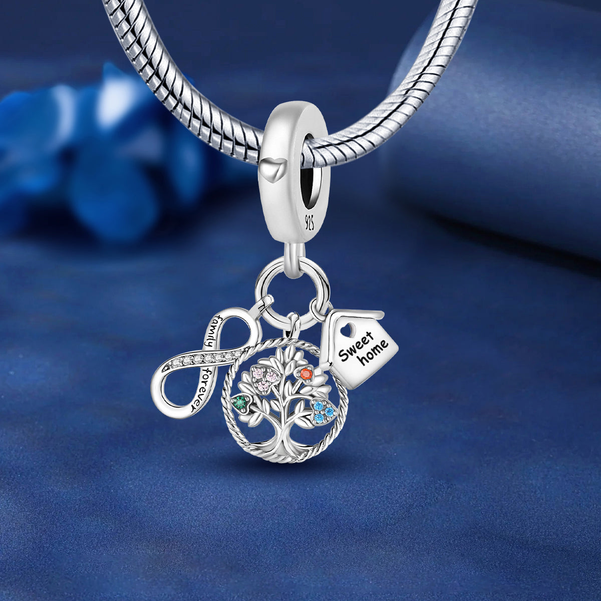 925 Sterling silver charm bead