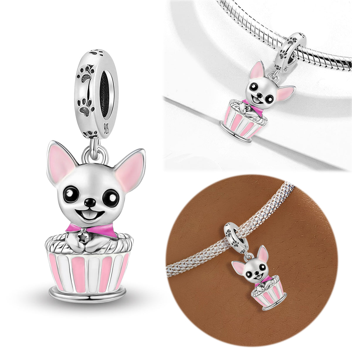 925 Sterling silver charm bead