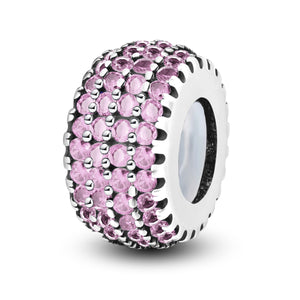 925 Sterling silver round charm bead