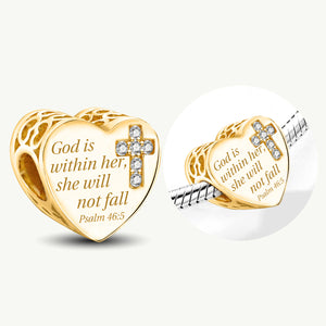 925 Sterling silver heart  charm bead