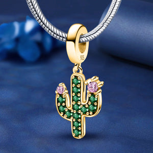 925 Sterling silver cactus bead